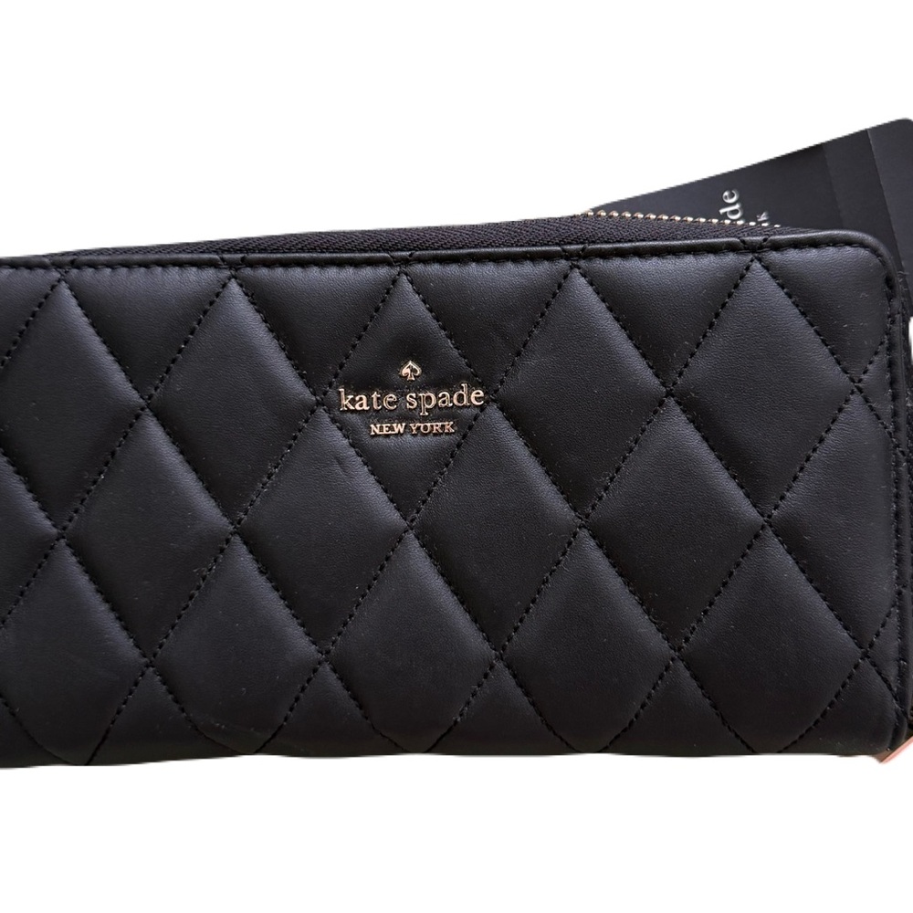 Kate Spade Quilted Black Wallet